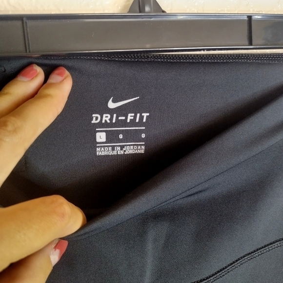 Nike Power Hyper Tight Fit Tights Black Flutter Print Sz L - Picture 6 of 8